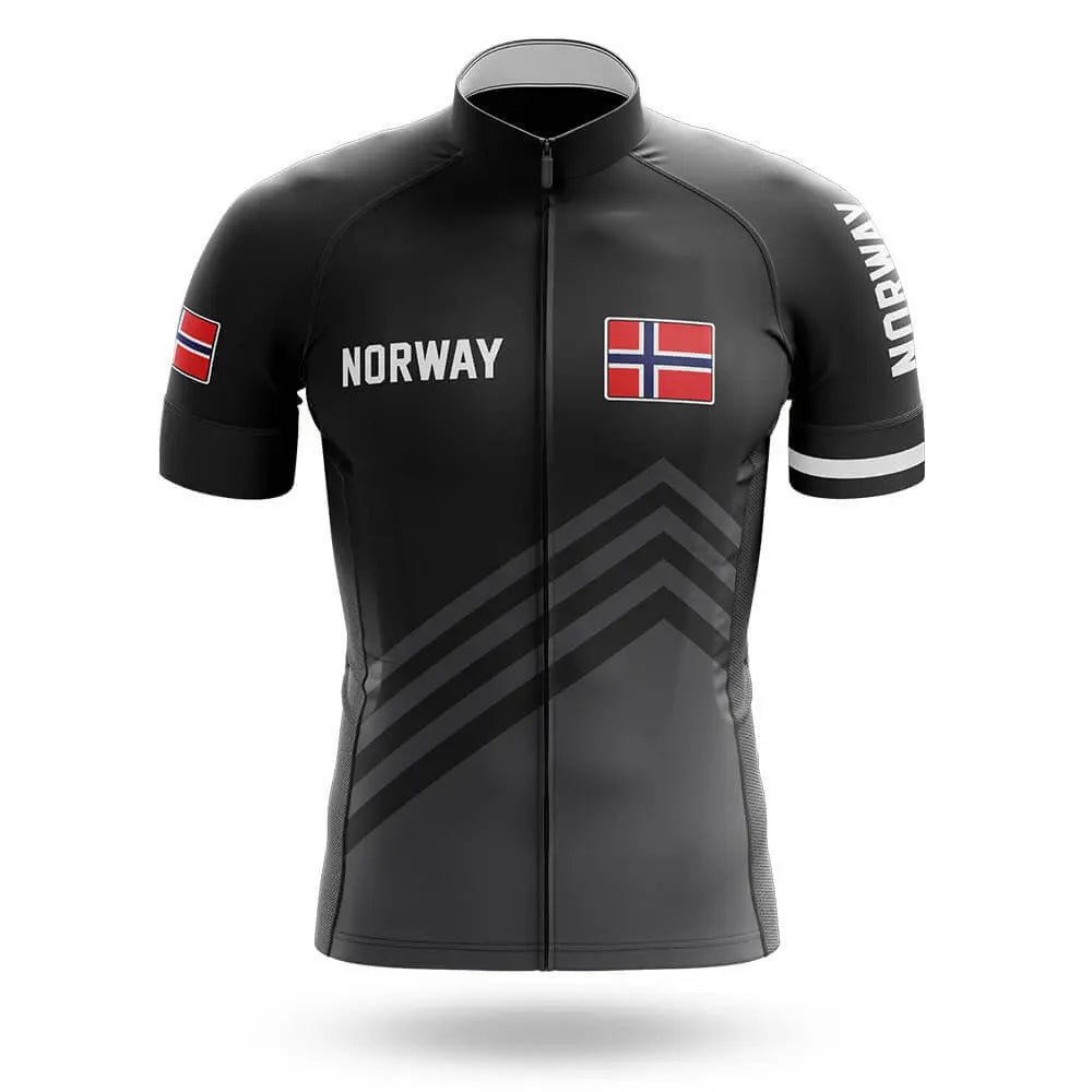 Herre sykkelteam Norge S5 Svart - Premium sykkelklær