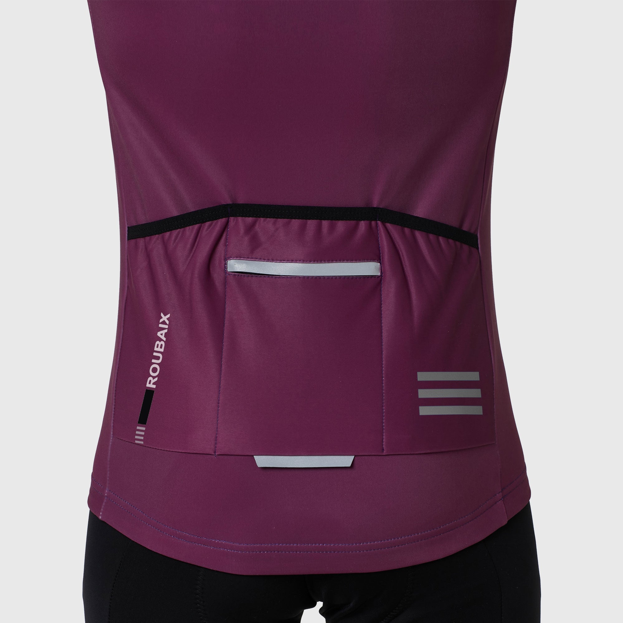 Fdx Herre & Gutter Sett Eksklusiv Thermo Roubaix Langermet Sykkeltrøye & Bib Shorts – Lilla