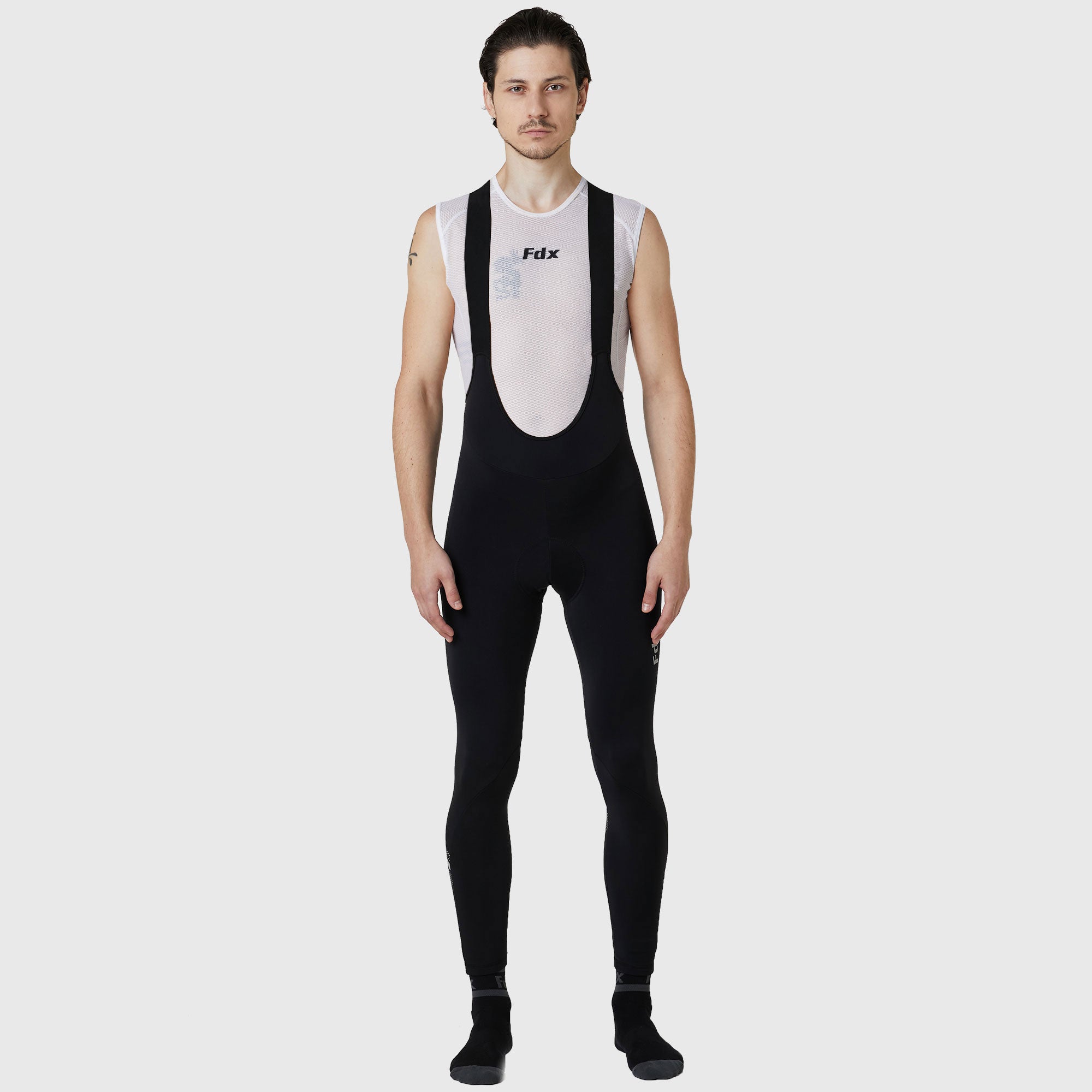 Fdx Herre & Gutter Sett Eksklusiv Thermo Roubaix Langermet Sykkeltrøye & Bib Shorts – Lilla