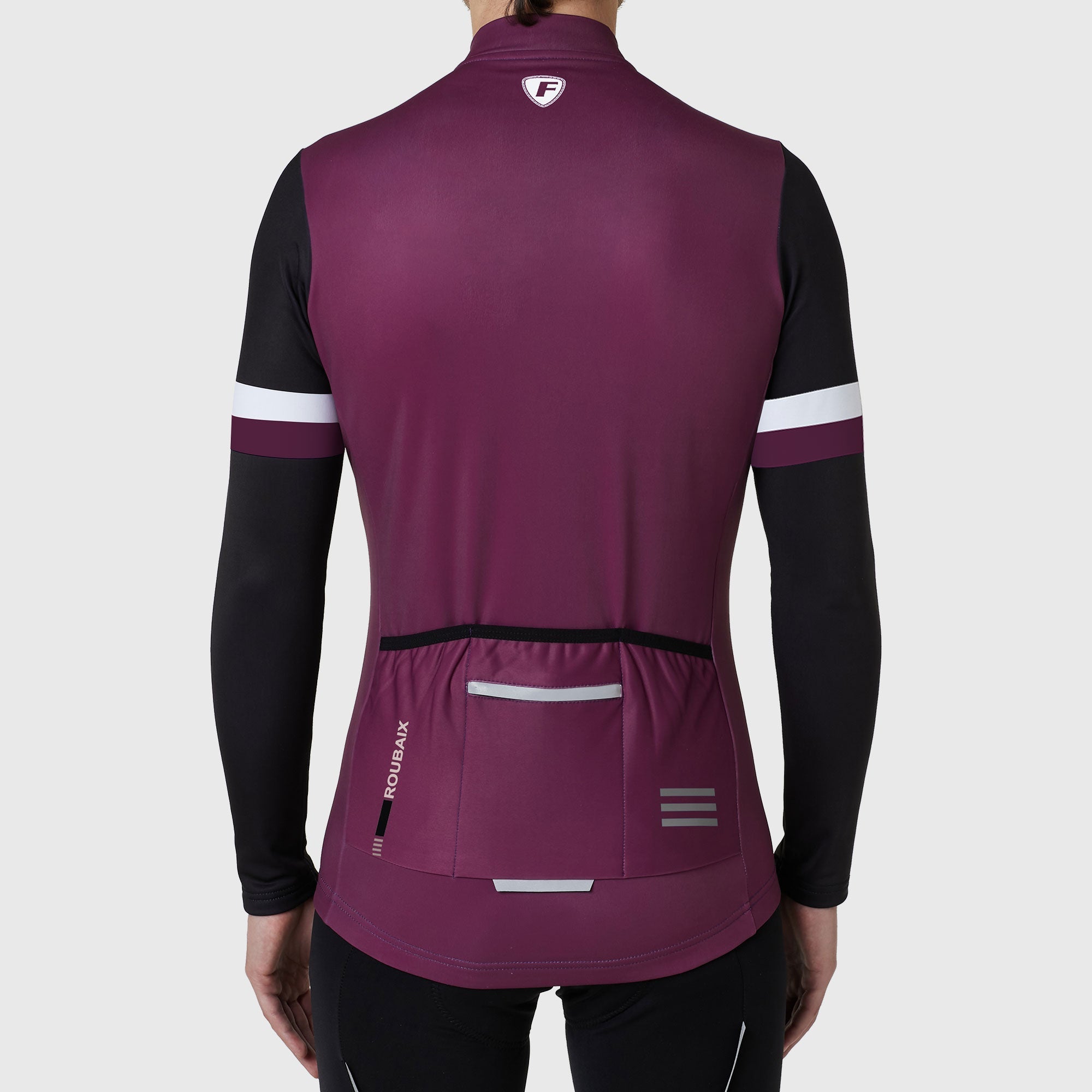 Fdx Herre & Gutter Sett Eksklusiv Thermo Roubaix Langermet Sykkeltrøye & Bib Shorts – Lilla