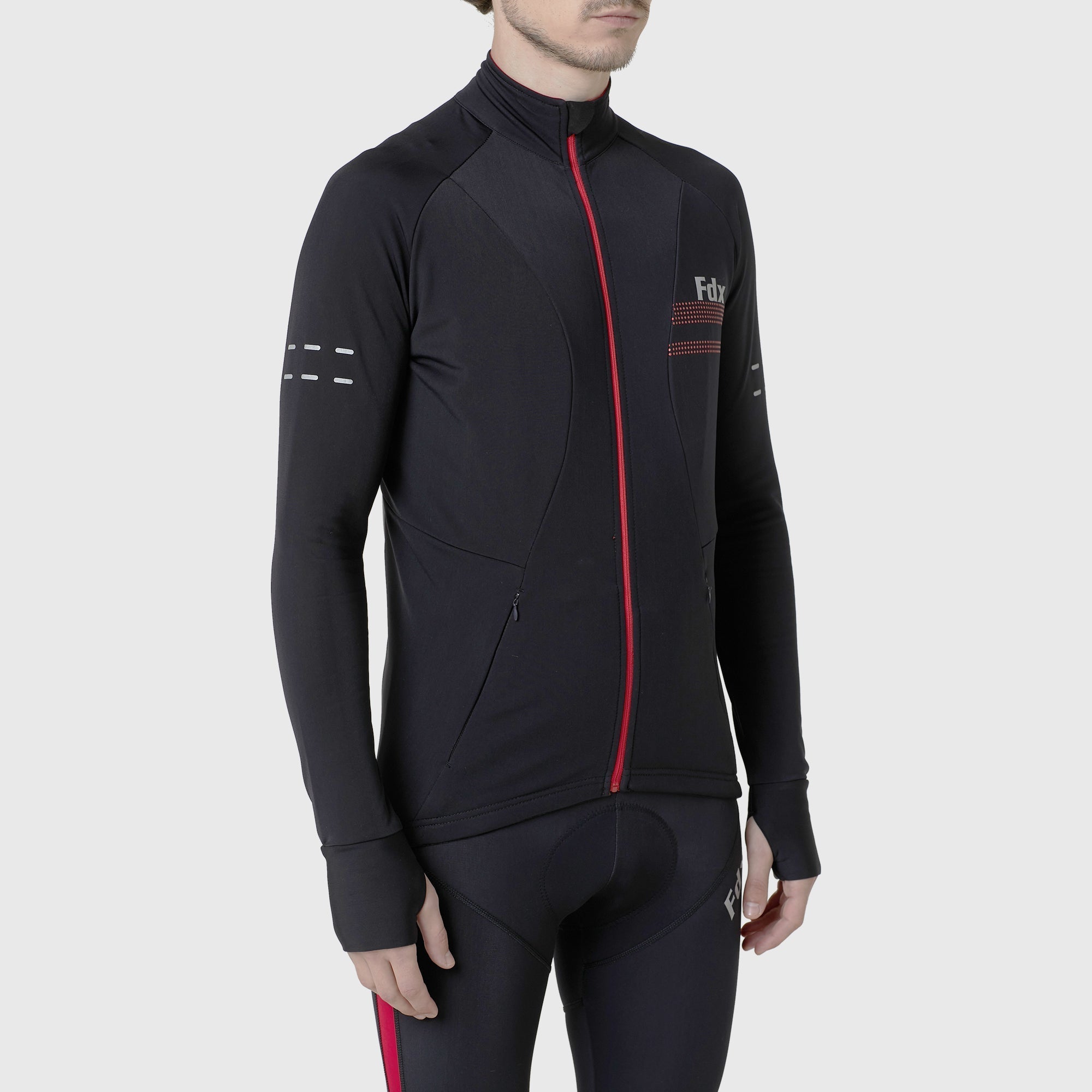 Fdx Arch Thermo Sykkelsett Herre & Gutt – Rød