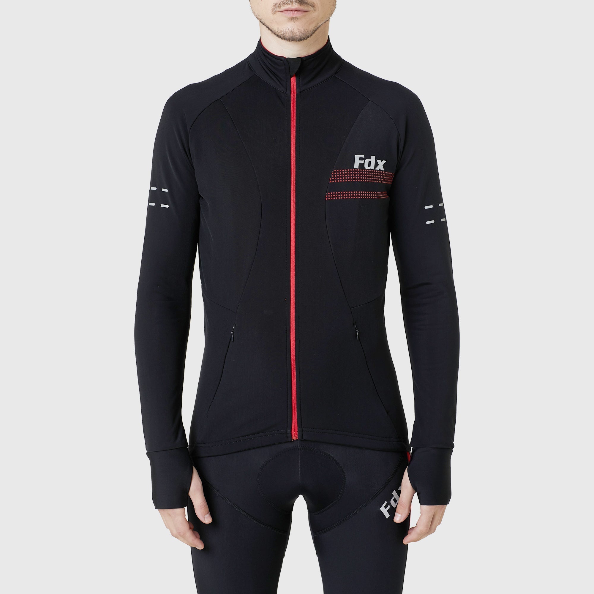 Fdx Arch Thermo Sykkelsett Herre & Gutt – Rød