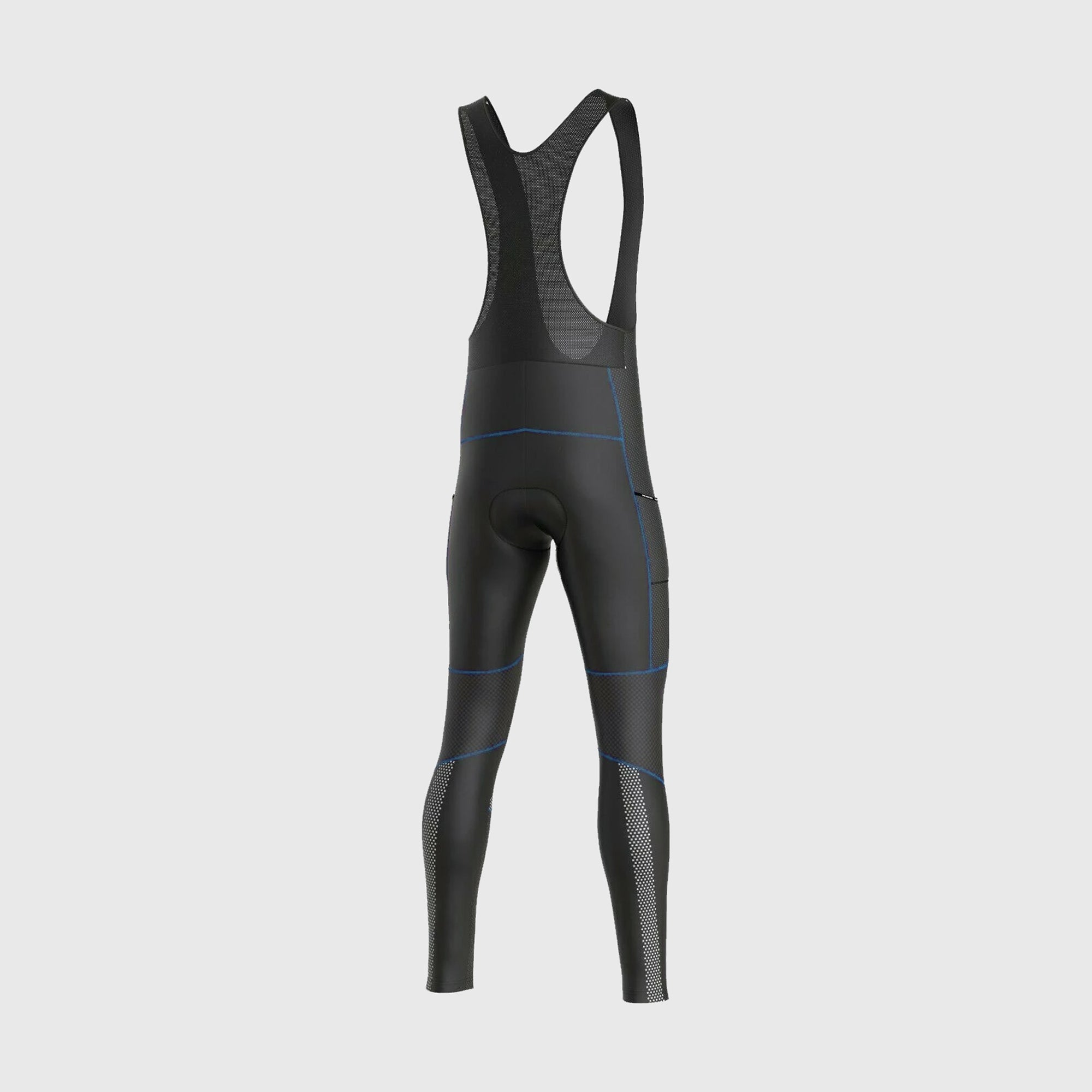 Fdx Herre- og guttete All Day termisk Roubaix langermet sykkeltopp & cargo-bib shorts - Blå