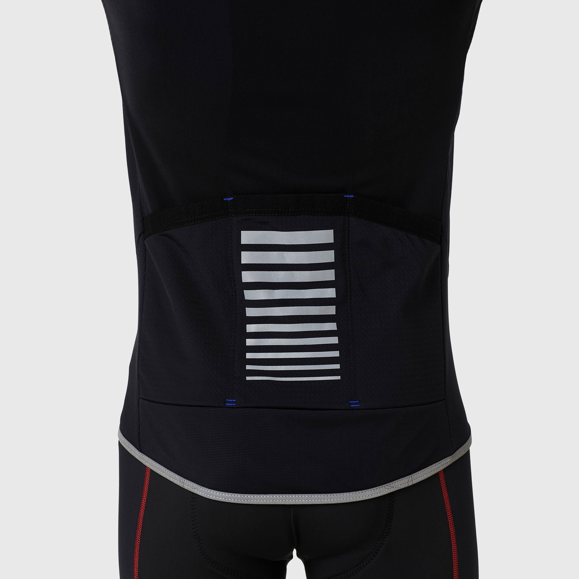 Fdx Herre- og guttete All Day termisk Roubaix langermet sykkeltopp & cargo-bib shorts - Blå