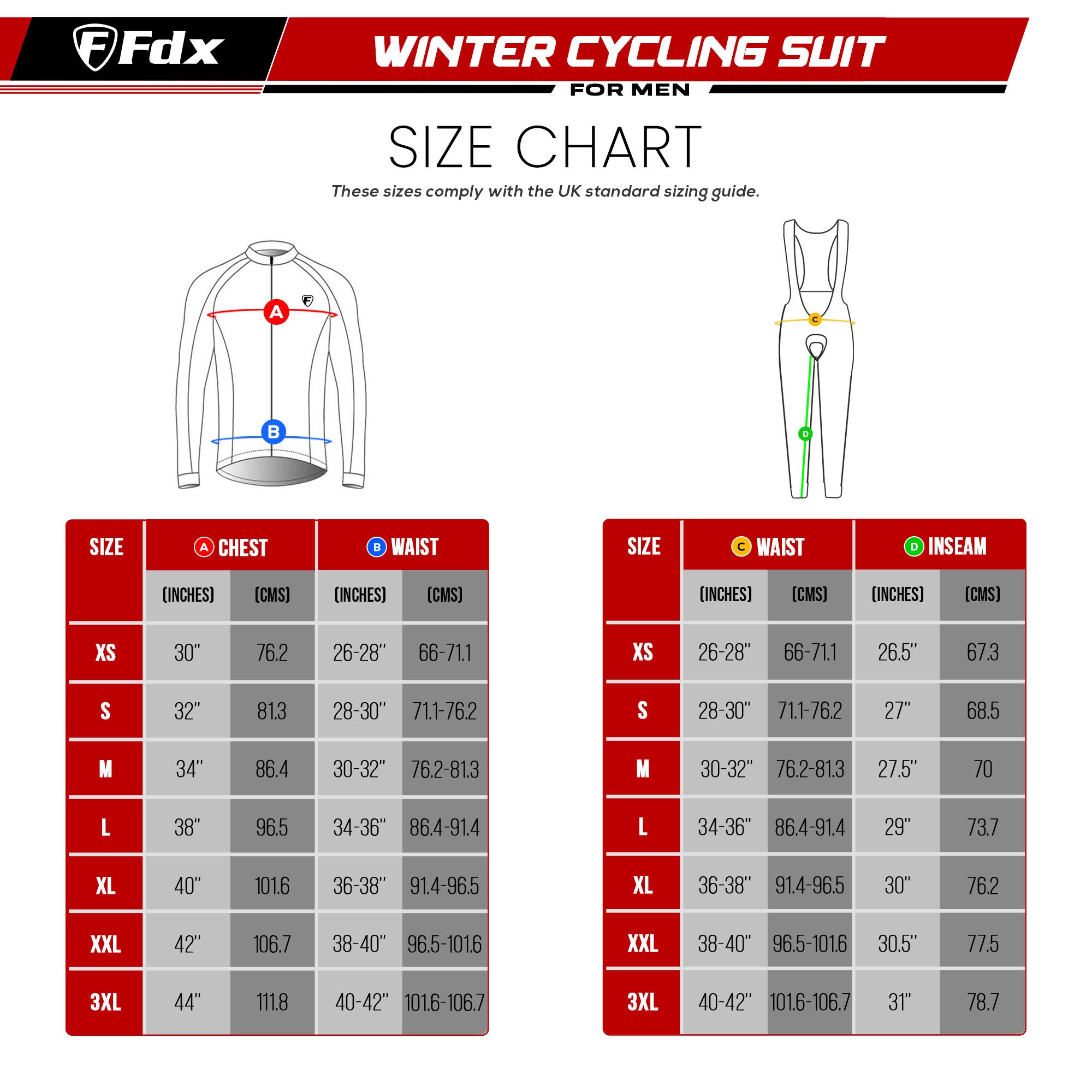 Fdx Signature Termo Sykkelsett Herre & Gutt – Gul