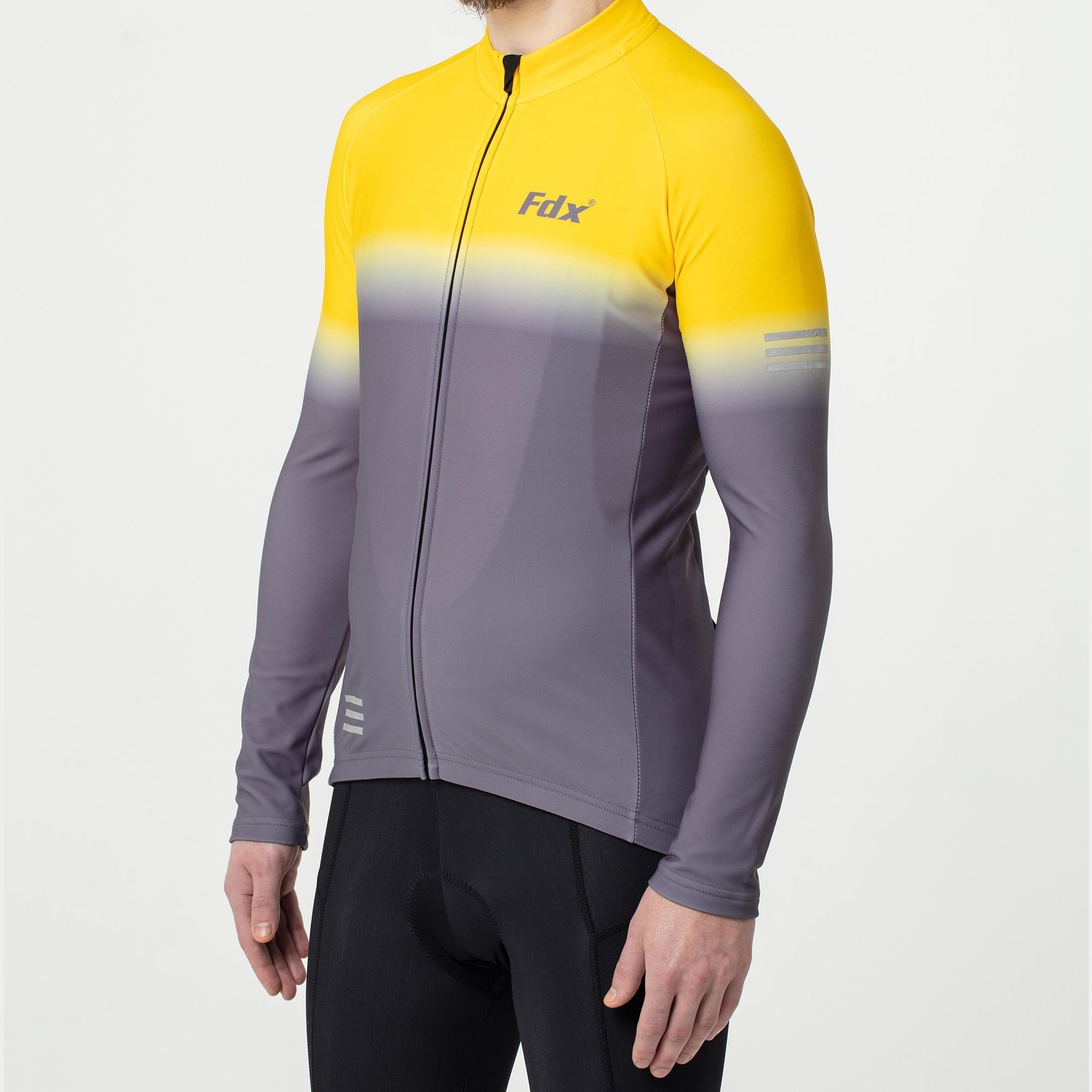 Fdx Thermo Sykkelsett Herre & Gutt – Gul/Grå
