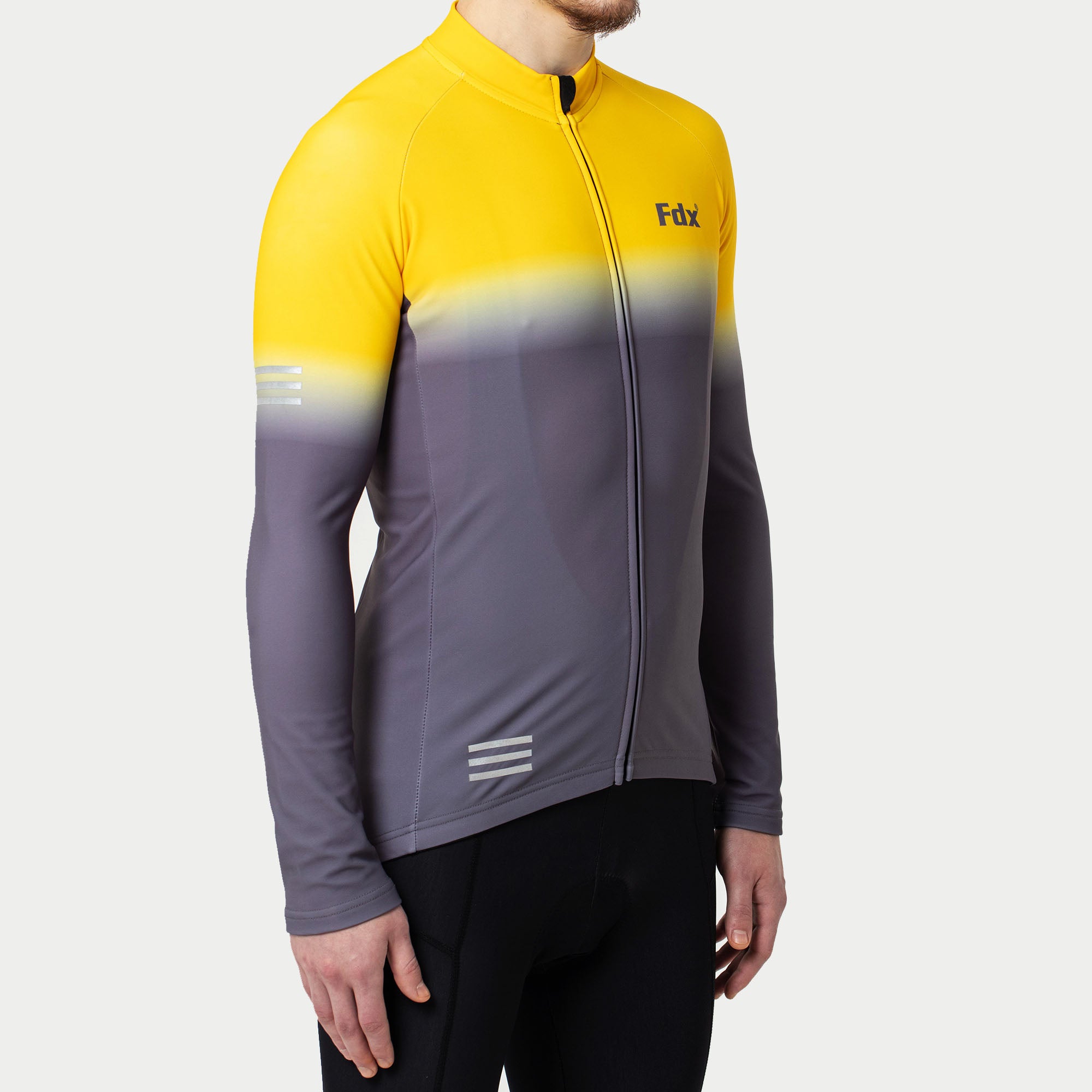 Fdx Thermo Sykkelsett Herre & Gutt – Gul/Grå
